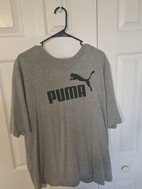 Puma Gray Logo Tee Xl